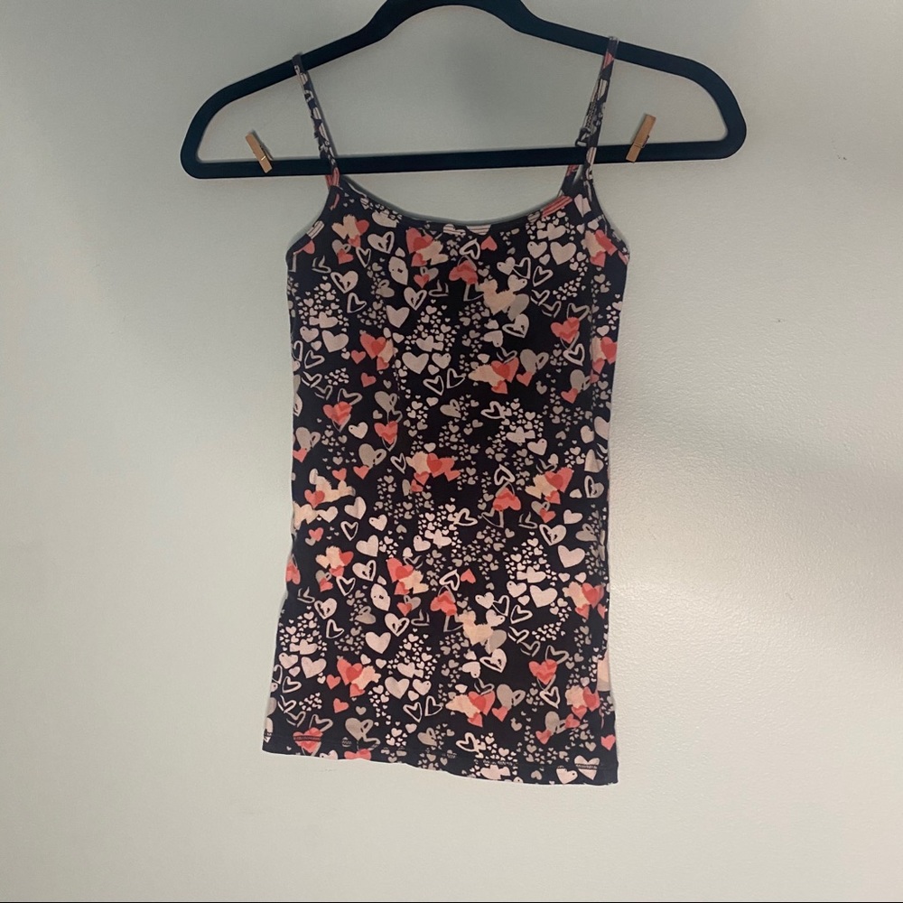 heart filled tank top